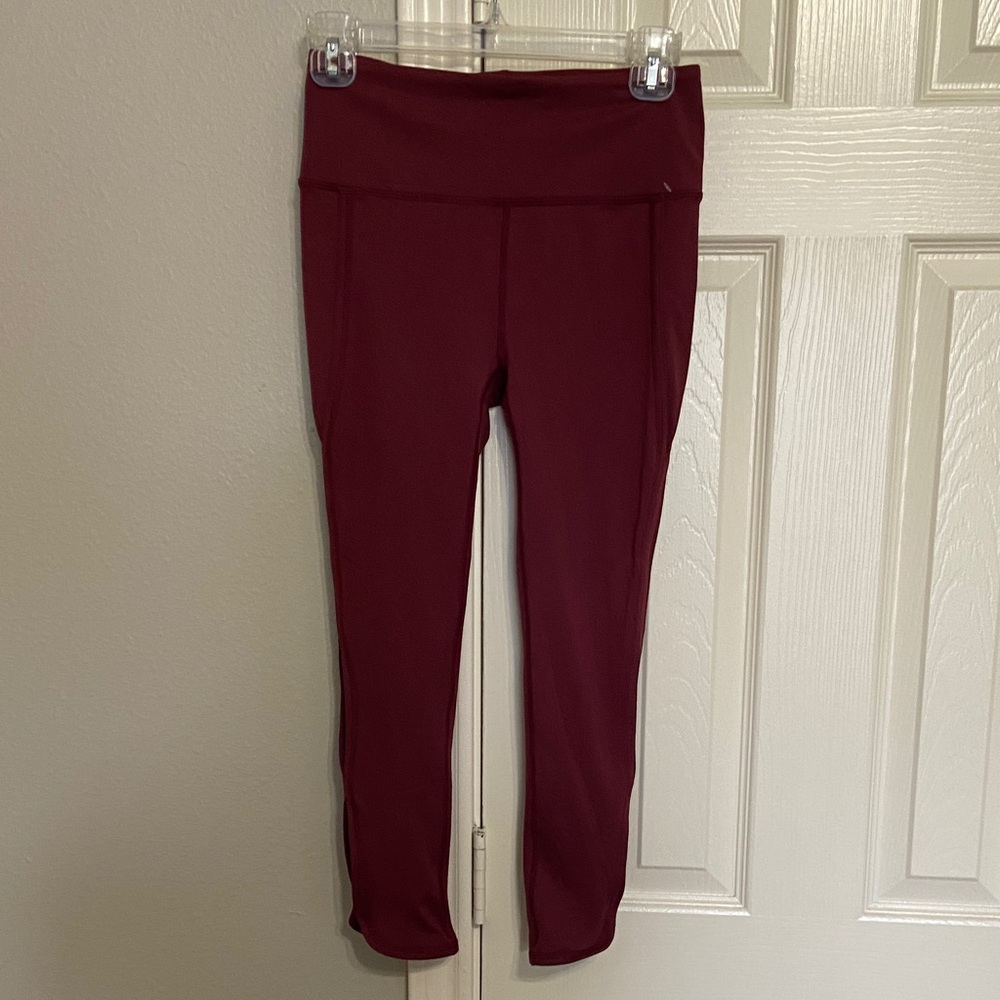 Free People Movement Wine Burgundy Active Leggings